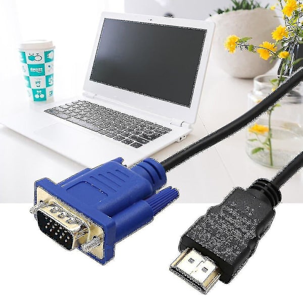 1m HDMI till VGA 1080p Konverteringskabel för HDMI till VGA-anslutningar - HYJ