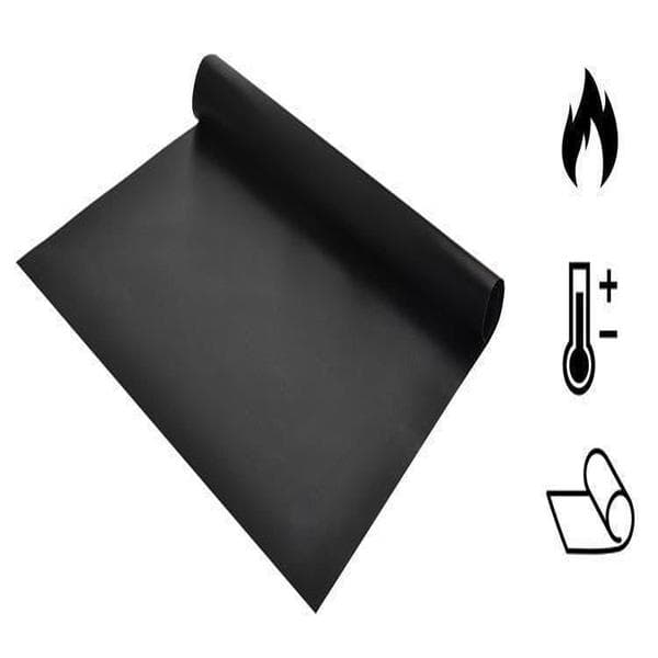 6-pak grillmåtte, ovnmåtte, bagemåtte - Non Stick - 40x33 Sort 6-pak 6-Pack