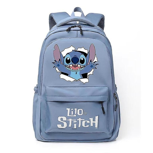 Anime Stitch Ryggsekk Barn Skolevesker Jenter Dagsekk Barn Ungdomsvesker Kawaii Vanntett Skolesekk med stor kapasitet style 1