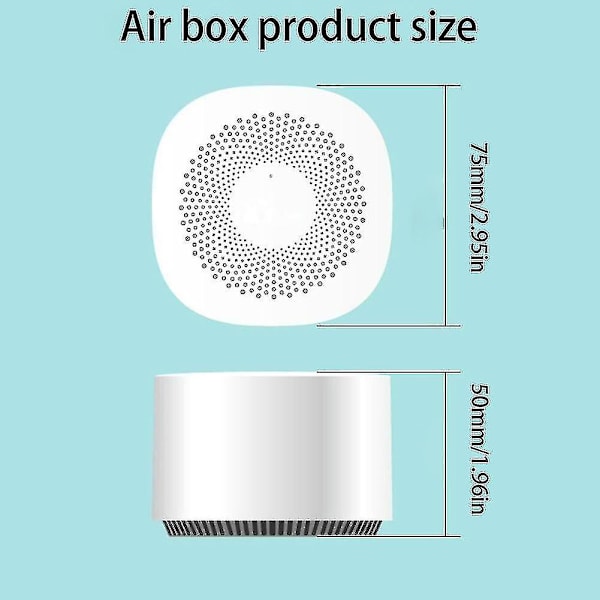 Digitaalinen CO2-mittari kaasunilmaisin CO2-anturi ilmanlaadun seuranta Formaldehydi Tvoc Hiilidioksidi Langaton sovellus Ilman analysointi -yuyu