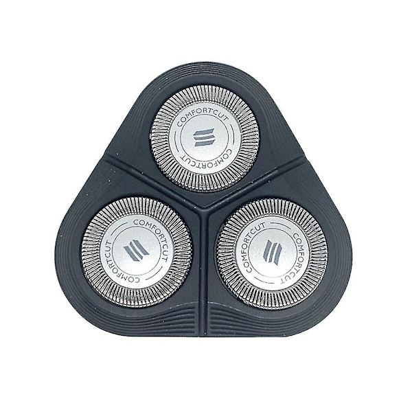 Ersättningsrakhuvud för S1000 S1010 S1020 S1050 S1060 S1070 Series 1000-blads reservskärare Black  Silver
