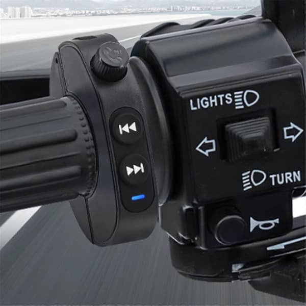 Motorcykel Styr Controller Bluetooth Trådløs Media Controller Cykel Styr Vandtæt Media Black