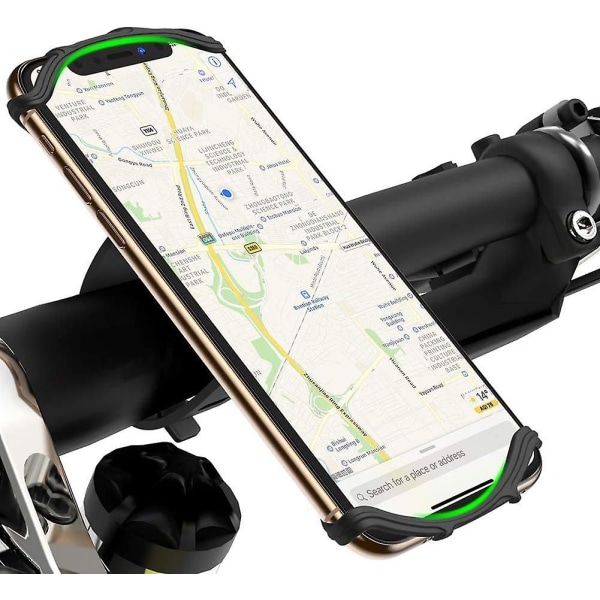 Sykkelmobiltelefonholder, Face Id/touch Id-kompatibel, 360 roterbar sykkelmobiltelefonholder, Universal Motorsykkel Mobiltelefonholder, Mobil