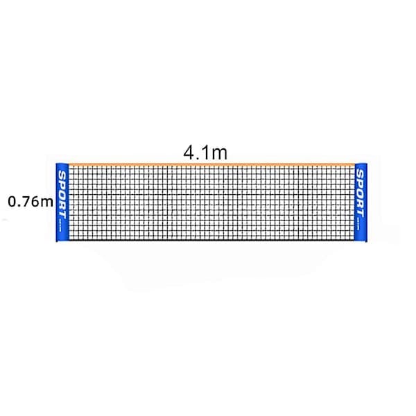 3/4m Tennisnät Bärbart Hopfällbart Enkelt (3M)