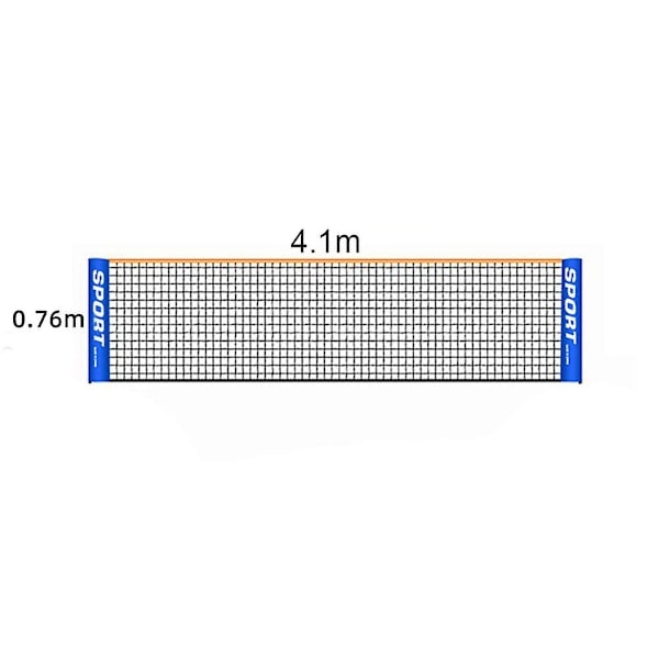 3/4m Tennisnet Bærbart Foldbart Enkelt (3M)