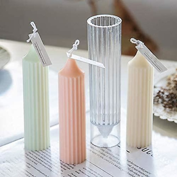 DIY - Lysestøbeforme - lang stang - Støbeform - Lysform
