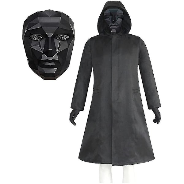 Squid Game Boss Kostym Mask Cosplay Merch Jumpsuit Film Halloween Tillbehör Gåvor-y XL