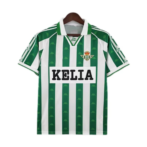 Real Betis retro-pelipaita miehille kaudelta 1996-97, lyhythihainen jalkapallopaita L