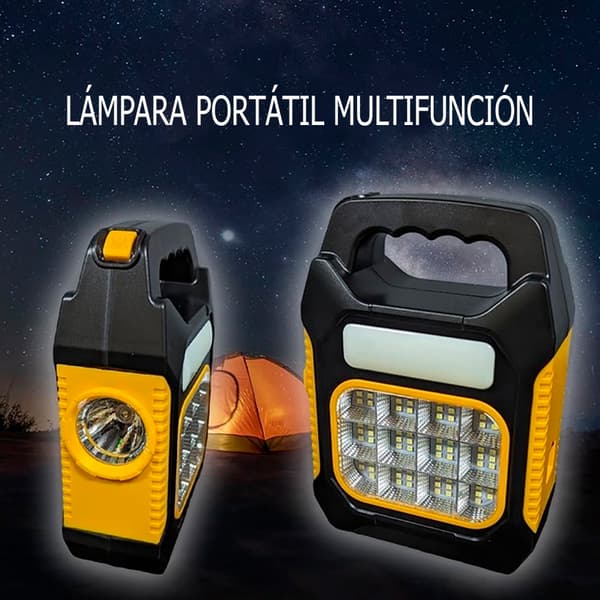 Solar LED Lanterne Genopladelig Camping USB