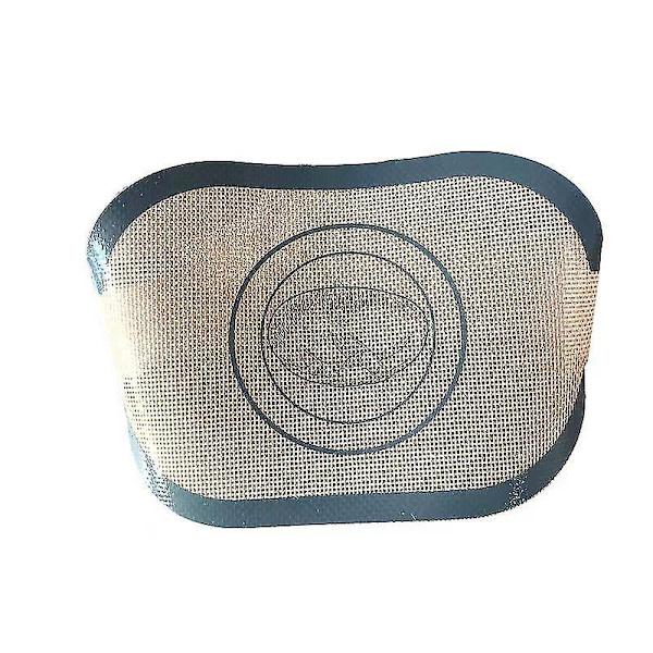 Silikonbrødslynge oval, non-stick og enkel å rengjøre Gjenbrukbar oval silikonbakematte med lange håndtak for nederlandsk ovn 2Pcs