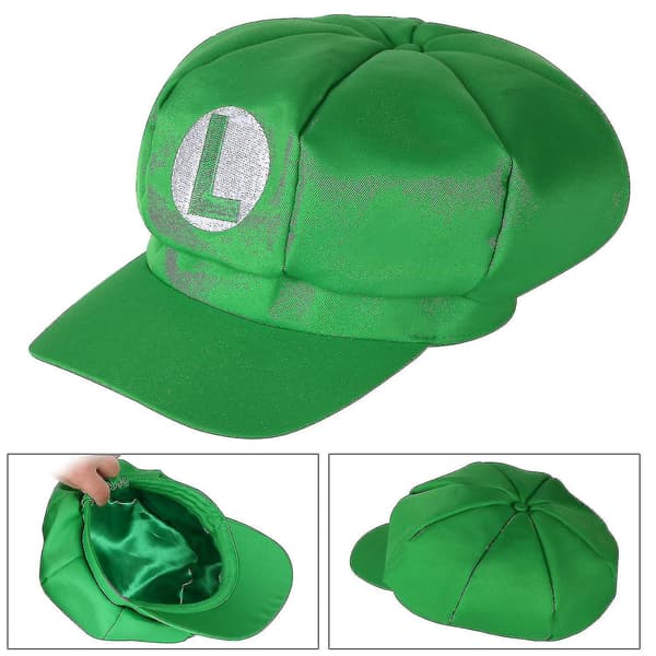 Trixes Mario ja Luigi -hattupaketti (2 kpl), punainen ja vihreä, videopelit-teema