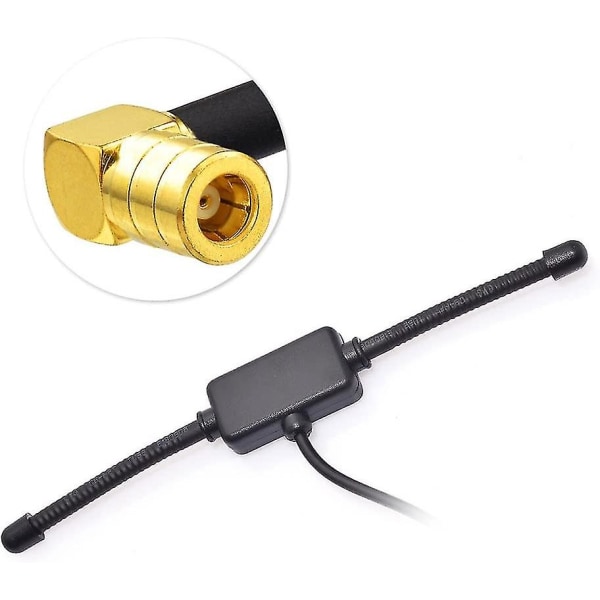 Dab Antenne Bilradio Forstærker Smb Adapter Patch Antenne Dab+ Bilrude Montering Forrude Smb Retvinklet Stik Adapter Kompatibel Med Dab Radio Blaupunk
