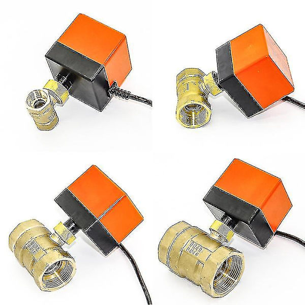 1/2&quot; 3/4&quot; 1&quot; 2&quot; Motorisert kuleventil 220v 12v 24v 3-lednings 2-punkts styring Messing elektrisk kuleventil
