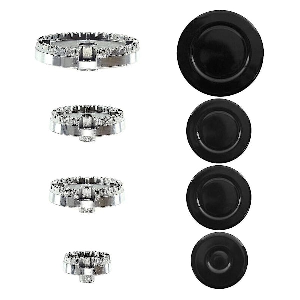 Universal Burner Crown Flame Cap Ugn Spis Häll Gas för , Flame Burner Cap Crown Passar allt mellan S