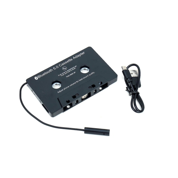 Bilstereo Bluetooth-kassett til Aux-mottaker, kassettspiller Skrivebord Bluetooth 5.0 Auxilary Adapter