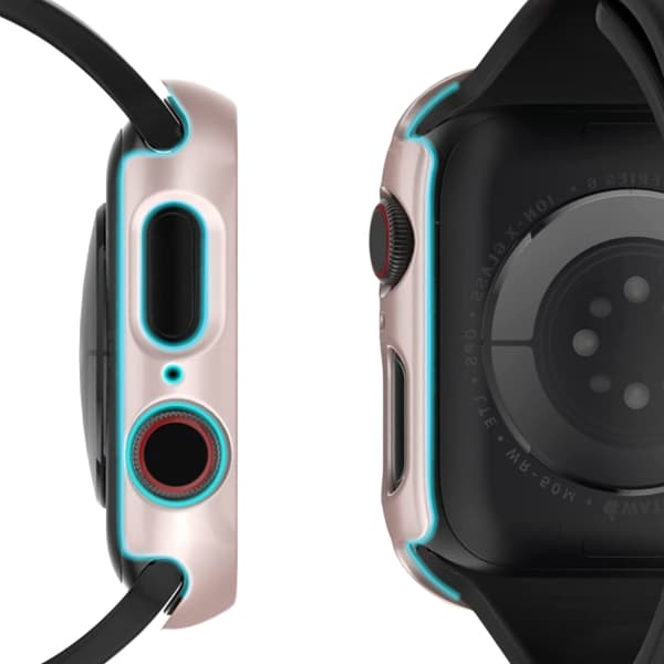 6-pack fodral för Apple Watch Series Se/6/5/4 40 mm skärmskydd