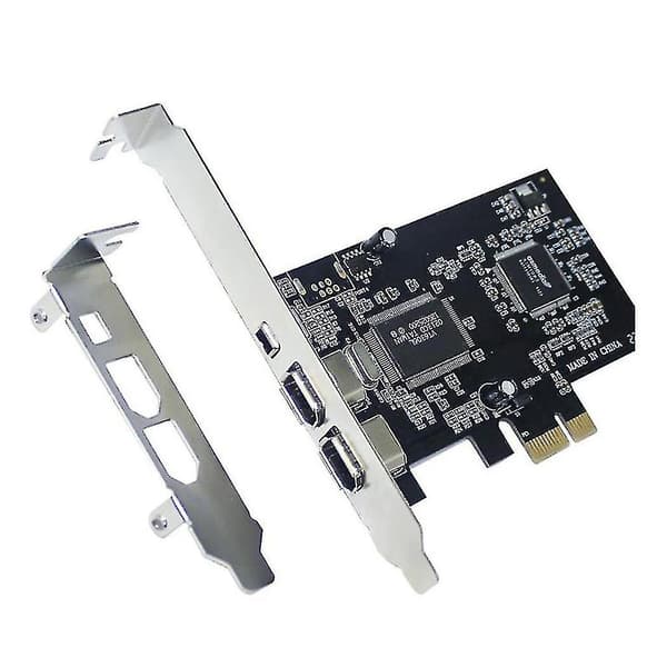 PCI-e PCI Express Firewire-kort IEEE 1394 kontrollerkort med Firewire-kabel for video og lyd