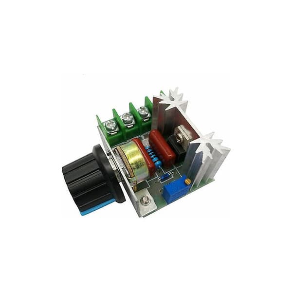 2000W PWM AC Motor Hastighetskontrollmodul Dimmer Regulator 50-220V Justerbar Spenningsinnstilling