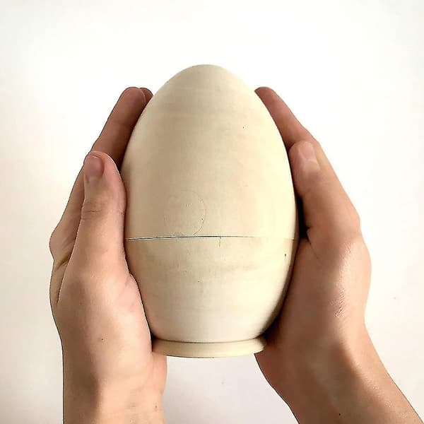Hule Treegg Påske Nesting Egg Leke 5 I 1 Tre Påskekurv Fyllstoff Gave Hul