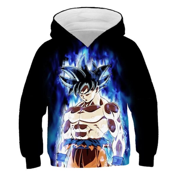 Børn Drenge Piger Dragon Ball hættetrøje Sport Langærmede sweatshirts Pullover hættetrøje i 5-10 år E 5-6 Years