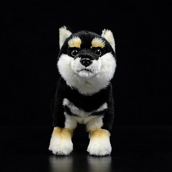 Sort Shiba Inu Blød Legetøj Julegave