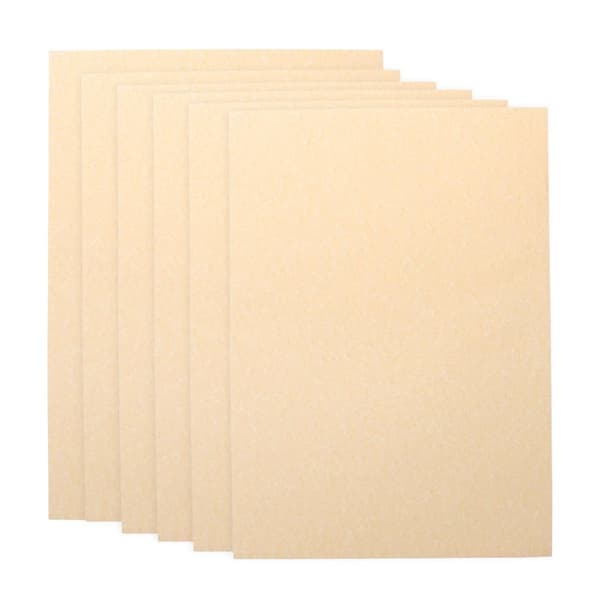 50 st A4-papper Ark Pergament Retro Papper för Certifikat och Diplom 90g (Ljusbrun)