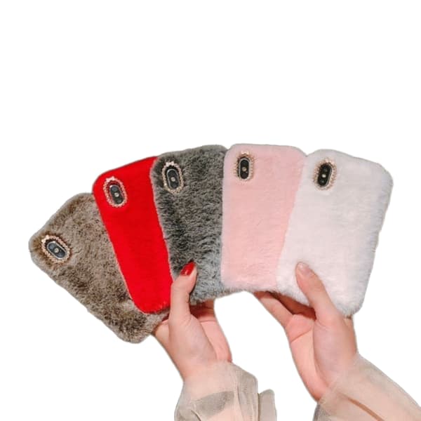 iPhone XR - Deksel/Mobilskall - Fluffy Pels—pa