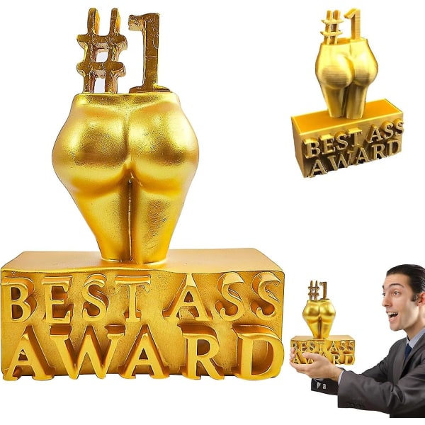 Best Ass Gold Award, Resin skrivbordsdekorationer, Award for The Best Ass, Creative Gift, Home Decoration, 100% New 10*6