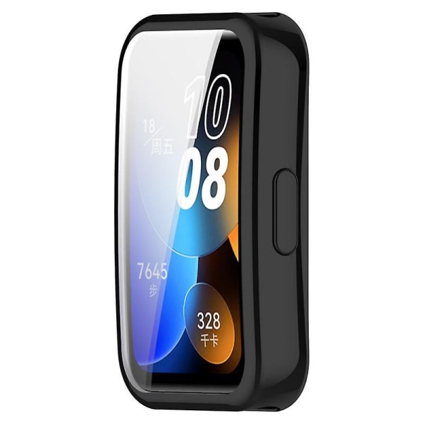 Glass + Case For Huawei Band 8 Accessoroy Pc All-around Bumper Protective Cover + Screen Protector For