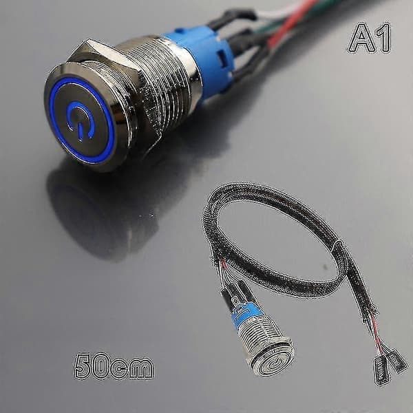 Pc Host Start Power Sw Knapafbryder Computer Nulstil Sw Knapafbryder Med Kabel A1  50cm