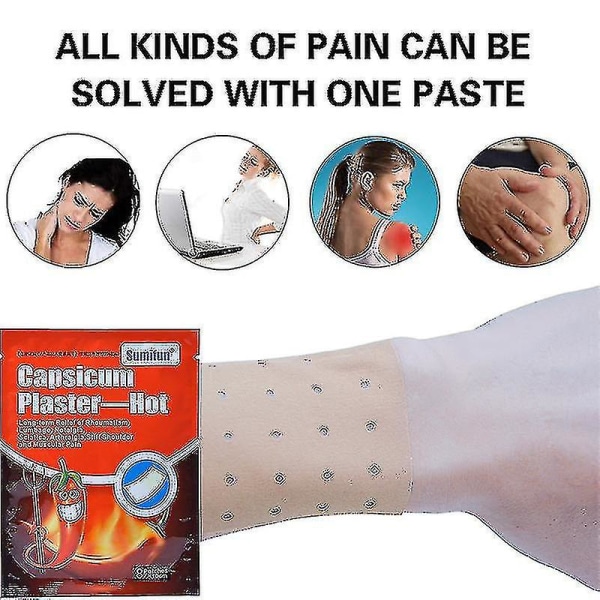 Red Pepper Hot Pain Relief Gips Multipurpose Andningsplåster Professional