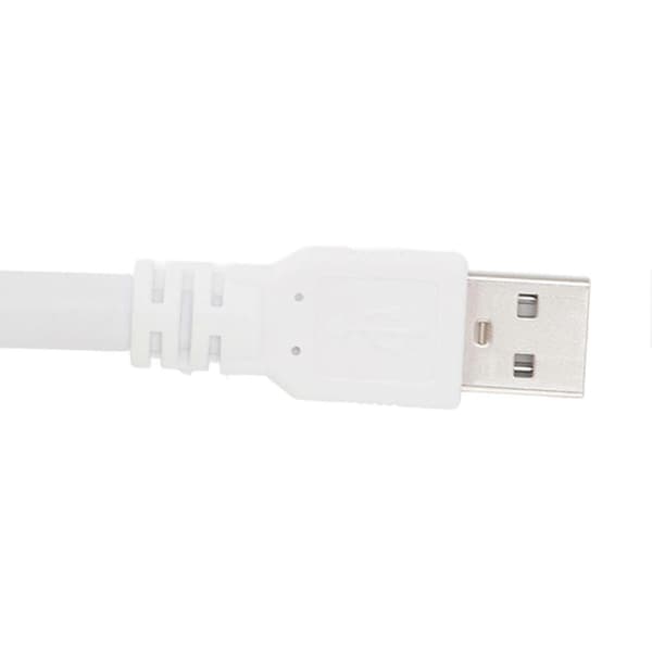 Intelligent stemmestyrt lys Mini USB-plugg nattlys sovesal nattbords LED-lampe hvit