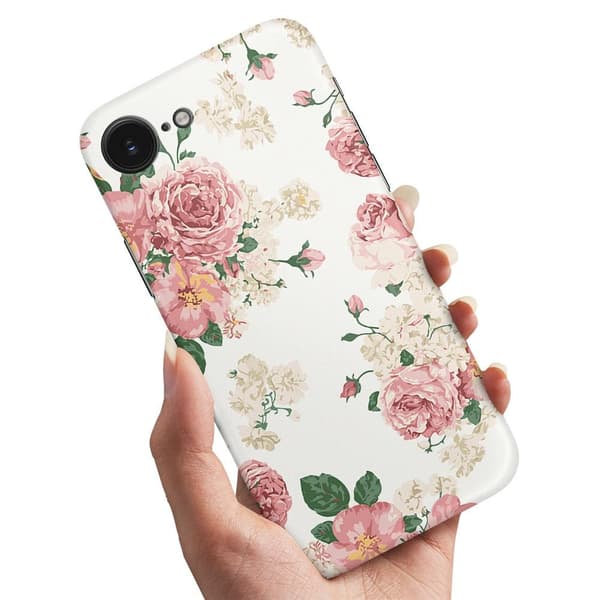 Deksel / Mobildeksel til iPhone 16e / 17e - Retro Blomster