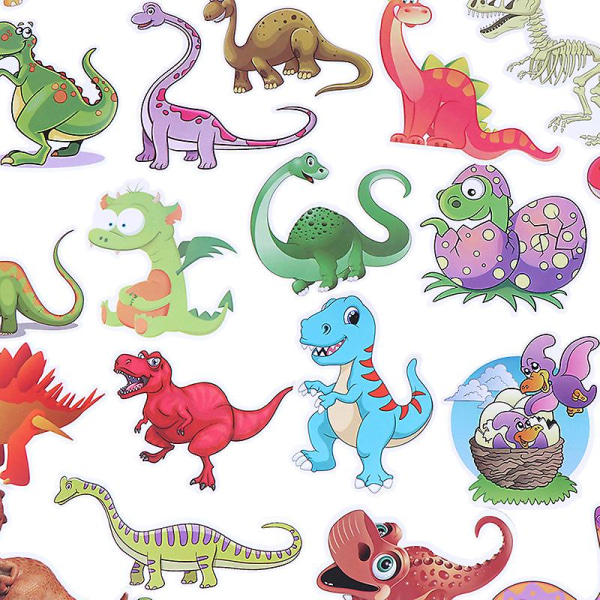 50 stk tegneserie dinosaur blandede klistermærker Scrapbog Kuffert Laptop Guitar Sticker