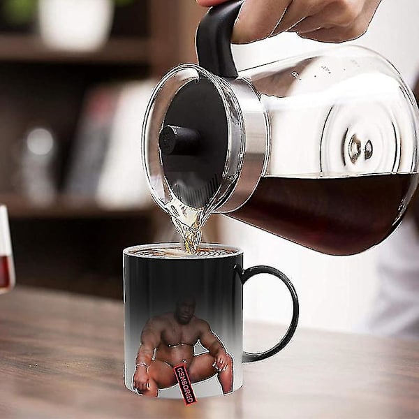 Färgskiftande kaffemugg kopp, personlig magic mugg Tao