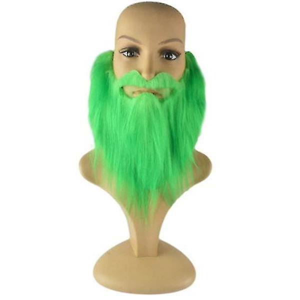 St. Patrick Grönt Skägg Klöver Saint Patricks Dag Skägg Kostym