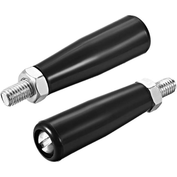 Spændeknapper Skrueknapper Håndtag, M8 x 47mm (DXL) Gevind Plastik Metal Drejehåndtag Greb 2stk