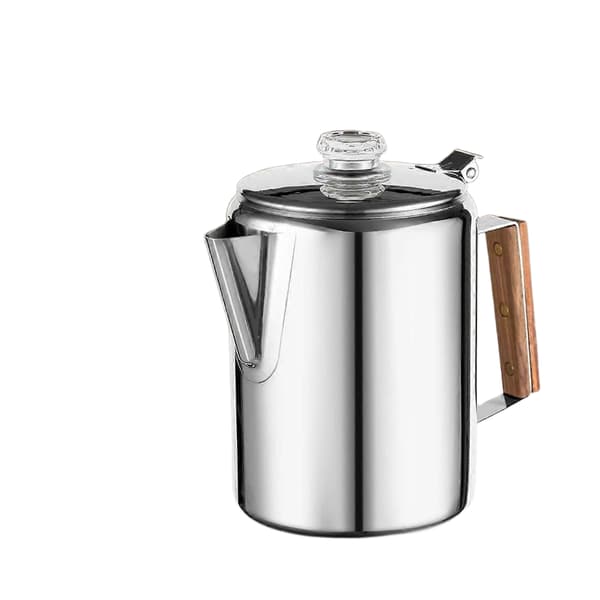 Kaffe Perkolator til Komfur til Camping, Perkolator Kaffekande Rustfrit Stål Kaffemaskine Camping.pa