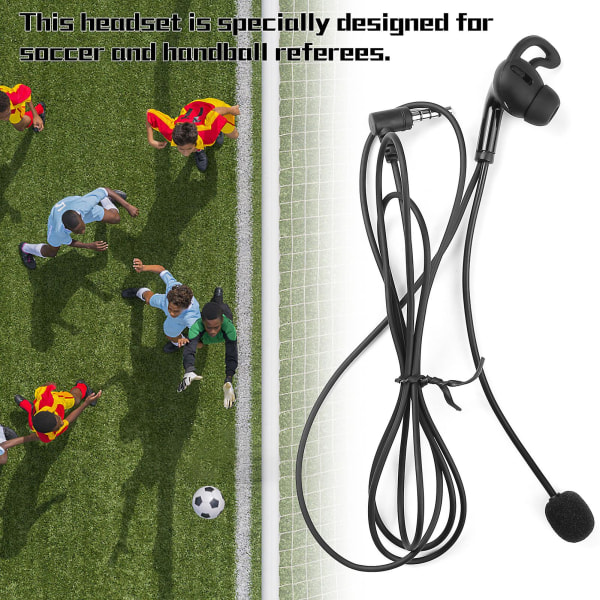 Ejeas Referee Headset, in-ear hörlurar med mikrofonbyte för V6 Pro/ V6c/ V4 Plus/ V4c Plus/ Fbim Intercom