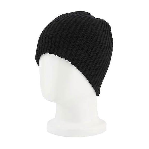 Unisex Oversize Beanie Hue Black