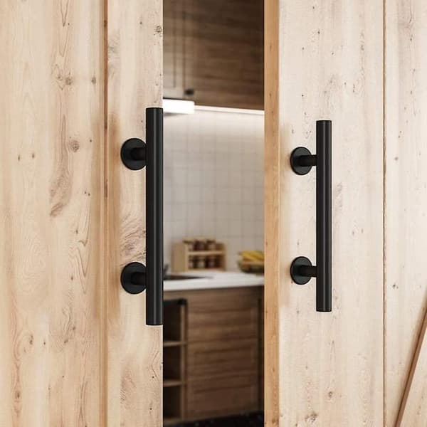 Lågegreb til Skydedør, Stort Lågegreb til Skydedør, Robust Lågegreb til Låge, Trækgreb til Garage, Dørgreb, Skydedørsgreb, til Pulver