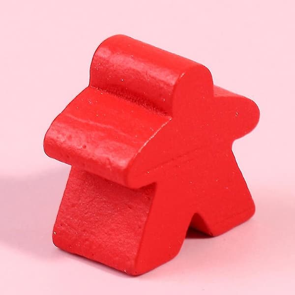 100 trä Meeples 16mm Extra Brädspelsbitar Pjäser Schackpjäser Bulk Ersättning