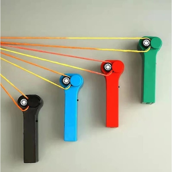 Zipstring Rope Propell Launcher Morsom Elektrisk String Controller Toy Black