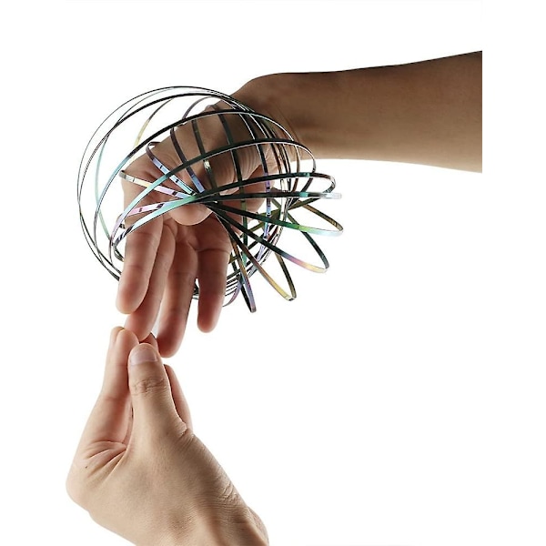 Generation Magic Flow Ring, 3D-jousimetallirengas, interaktiivinen kineettinen sormipeli, lievittää stressiä lapsille ja aikuisille