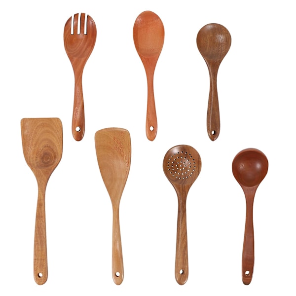 Trespanssett i tre, 7 deler Wood Color