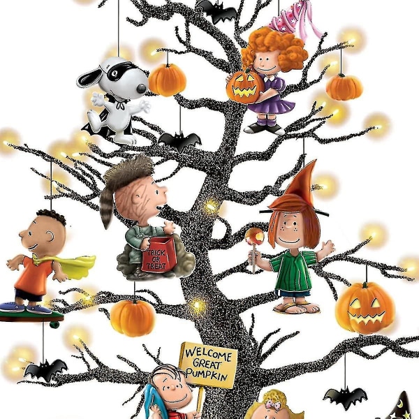 Bradford Exchange Peanuts Detta är den stora Jack-o-lantern Halloween bordsträd