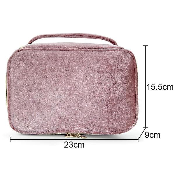 Makeup taske, rejsearrangør til makeup, kosmetiske penseltasker Pink