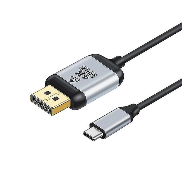 Thunderbolt 3, USB-C - DP Type-C -kaapeli DisplayPort 4K 60Hz Type-C uros - DP uros