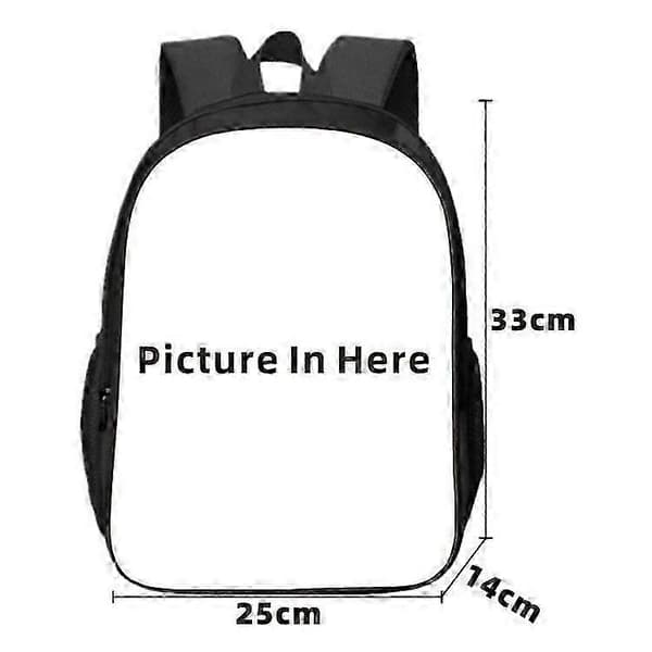 3 stk./sæt Fodbold Superstar Mbappe Rygsæk Skoletaske Rejse Notesbog Laptop Tasker til Børn Studerende Only Backpack