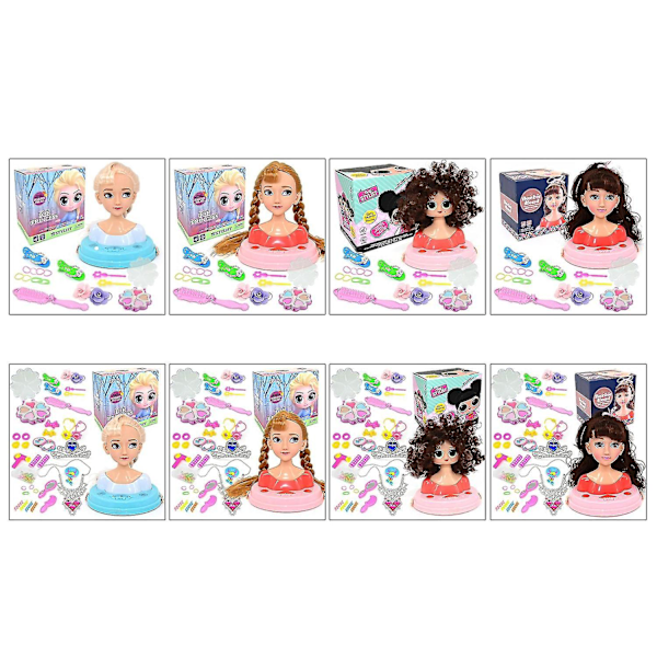Barbie docka Prinsessa Elsa, Is och Snö Äventyr Elsa halv kropp docka med tillbehör (FMY) A Anna Standard configuration